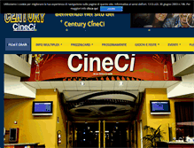 Tablet Screenshot of cineci.it